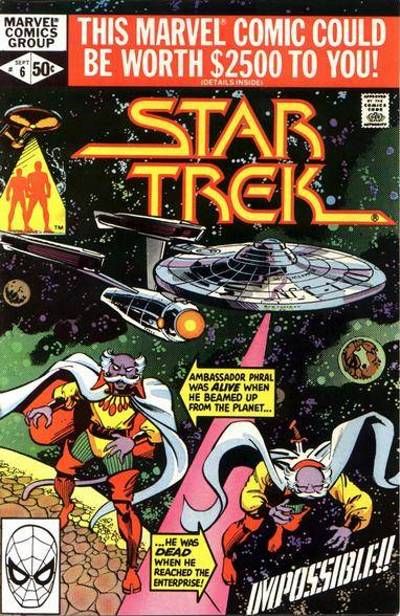 Cover for Star Trek (Marvel, 1980 series) #6 [Direct]