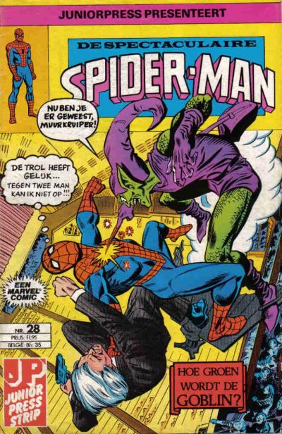 Cover for De spectaculaire Spider-Man [De spektakulaire Spiderman] (Juniorpress, 1979 series) #28