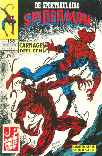 Cover for De spectaculaire Spider-Man [De spektakulaire Spiderman] (Juniorpress, 1979 series) #158