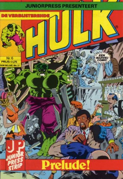 Cover for De verbijsterende Hulk (Juniorpress, 1979 series) #6