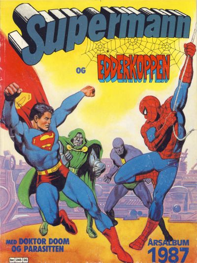 Cover for Supermann/Edderkoppen årsalbum (Semic, 1986 series) #1987
