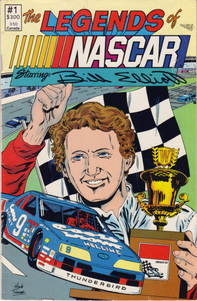 Cover for The Legends of NASCAR (Vortex, 1990 series) #1 [Second Printing] [Standard Issue]