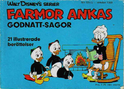 Cover for Walt Disney's serier (Hemmets Journal, 1962 series) #10 1/2 /1969 - Farmor Ankas godnatt-sagor