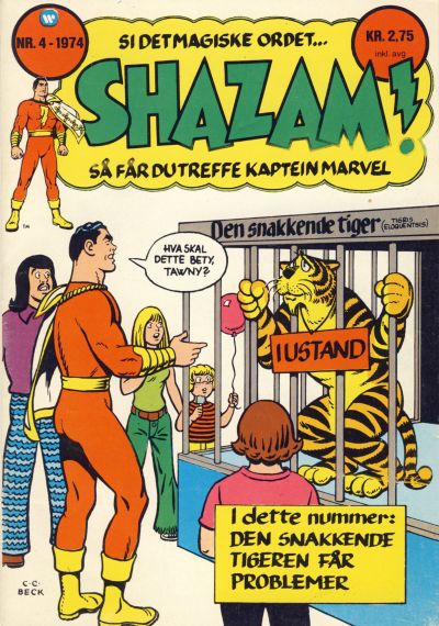 Cover for Shazam! (Illustrerte Klassikere / Williams Forlag, 1974 series) #4/1974