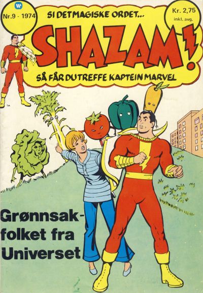 Cover for Shazam! (Illustrerte Klassikere / Williams Forlag, 1974 series) #9/1974