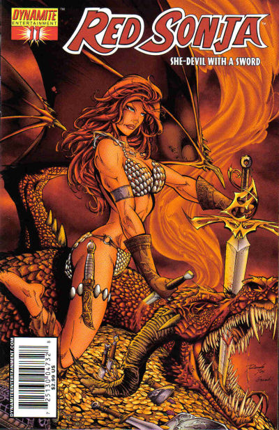 Cover for Red Sonja (Dynamite Entertainment, 2005 series) #11 [Randy Queen Cover]