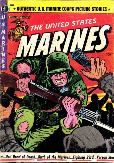 Cover for The United States Marines (Magazine Enterprises, 1952 series) #5 [A-1 #55]