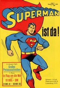 Cover Thumbnail for Superman (Egmont Ehapa, 1966 series) #1/1966