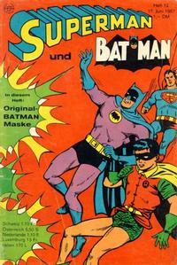 Cover Thumbnail for Superman (Egmont Ehapa, 1966 series) #12/1967