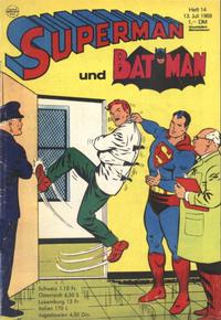 Cover Thumbnail for Superman (Egmont Ehapa, 1966 series) #14/1968