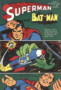 Cover Thumbnail for Superman (Egmont Ehapa, 1966 series) #4/1969