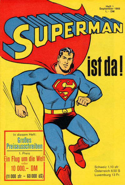 Cover for Superman (Egmont Ehapa, 1966 series) #1/1966