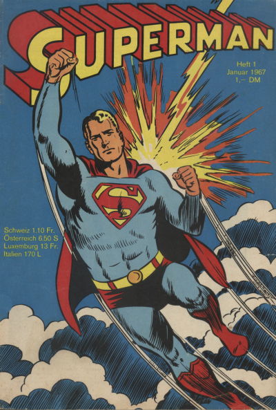Cover for Superman (Egmont Ehapa, 1966 series) #1/1967