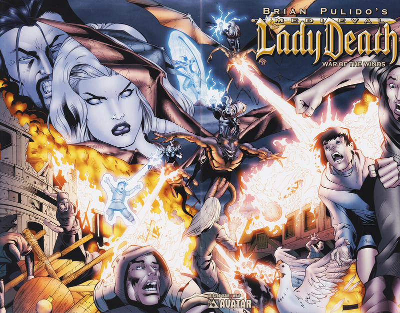 Cover for Brian Pulido's Medieval Lady Death: War of the Winds (Avatar Press, 2006 series) #1 [Wrap]