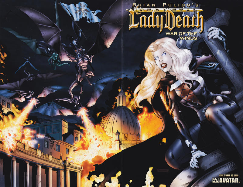Cover for Brian Pulido's Medieval Lady Death: War of the Winds (Avatar Press, 2006 series) #2 [Wrap]