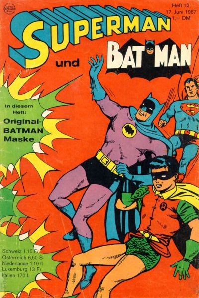 Cover for Superman (Egmont Ehapa, 1966 series) #12/1967
