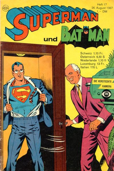 Cover for Superman (Egmont Ehapa, 1966 series) #17/1967
