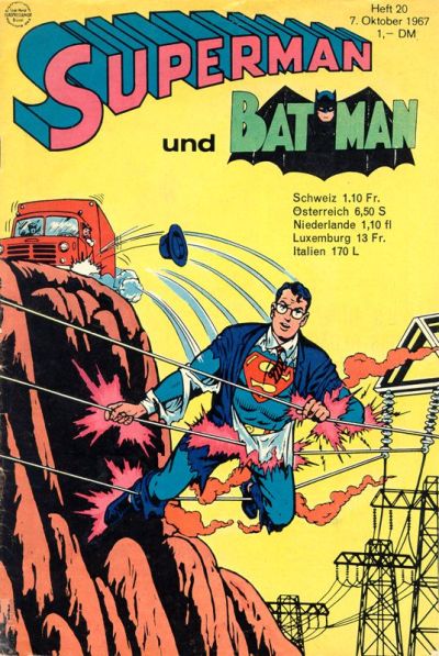 Cover for Superman (Egmont Ehapa, 1966 series) #20/1967