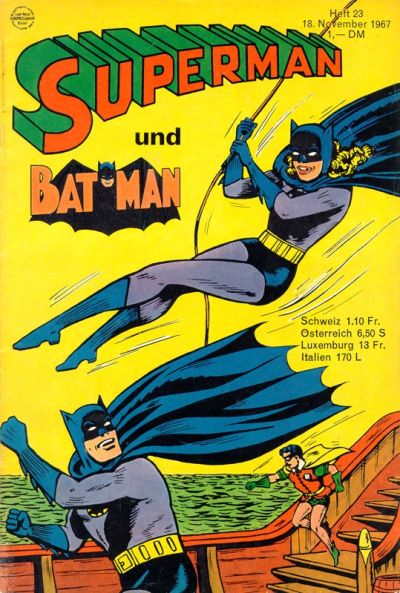 Cover for Superman (Egmont Ehapa, 1966 series) #23/1967