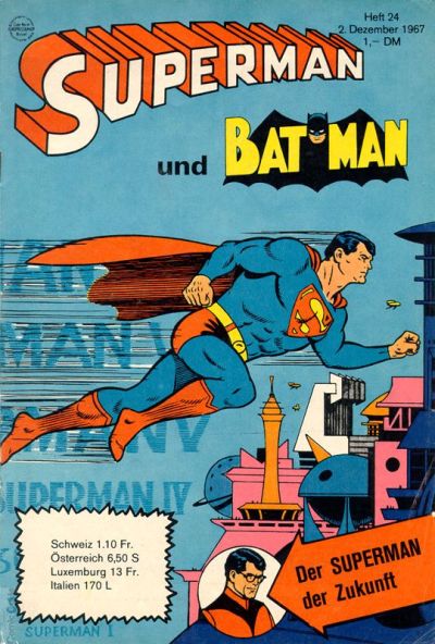 Cover for Superman (Egmont Ehapa, 1966 series) #24/1967
