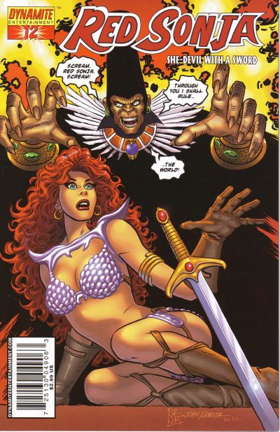 Cover for Red Sonja (Dynamite Entertainment, 2005 series) #12 [John Romita Jr. Cover]