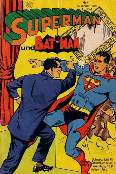 Cover for Superman (Egmont Ehapa, 1966 series) #1/1968