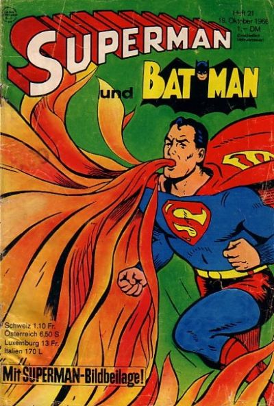 Cover for Superman (Egmont Ehapa, 1966 series) #21/1968