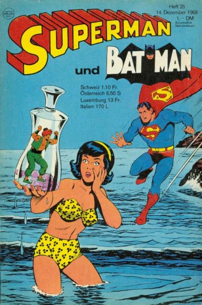 Cover for Superman (Egmont Ehapa, 1966 series) #25/1968