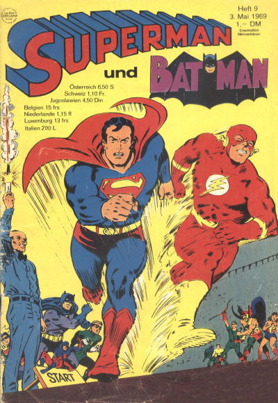 Cover for Superman (Egmont Ehapa, 1966 series) #9/1969