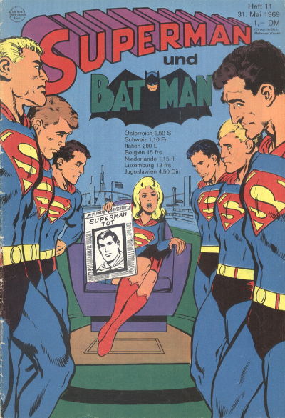 Cover for Superman (Egmont Ehapa, 1966 series) #11/1969