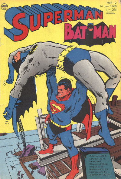 Cover for Superman (Egmont Ehapa, 1966 series) #12/1969