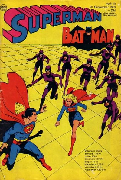 Cover for Superman (Egmont Ehapa, 1966 series) #19/1969