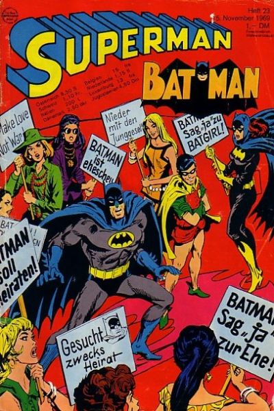 Cover for Superman (Egmont Ehapa, 1966 series) #23/1969