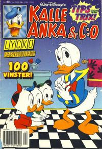 Cover Thumbnail for Kalle Anka & C:o (Serieförlaget [1980-talet], 1992 series) #40/1995