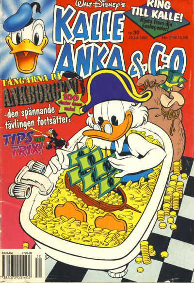 Cover for Kalle Anka & C:o (Serieförlaget [1980-talet], 1992 series) #30/1993