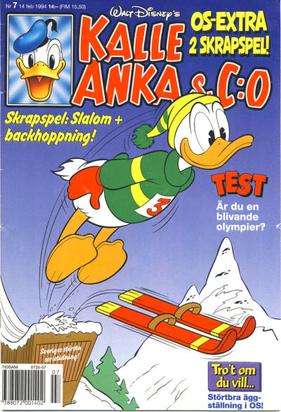 Cover for Kalle Anka & C:o (Serieförlaget [1980-talet], 1992 series) #7/1994
