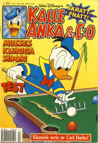 Cover for Kalle Anka & C:o (Serieförlaget [1980-talet], 1992 series) #13/1995