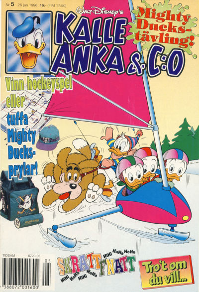 Cover for Kalle Anka & C:o (Serieförlaget [1980-talet], 1992 series) #5/1996