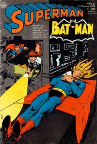 Cover Thumbnail for Superman (Egmont Ehapa, 1966 series) #20/1970