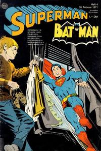 Cover Thumbnail for Superman (Egmont Ehapa, 1966 series) #4/1971