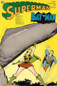 Cover Thumbnail for Superman (Egmont Ehapa, 1966 series) #5/1971