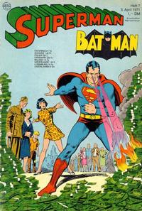 Cover Thumbnail for Superman (Egmont Ehapa, 1966 series) #7/1971