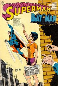 Cover Thumbnail for Superman (Egmont Ehapa, 1966 series) #12/1972