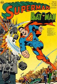 Cover for Superman (Egmont Ehapa, 1966 series) #15/1972