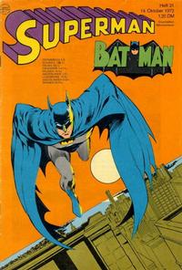 Cover for Superman (Egmont Ehapa, 1966 series) #21/1972