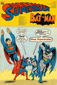 Cover for Superman (Egmont Ehapa, 1966 series) #8/1974