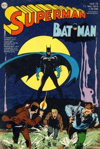 Cover Thumbnail for Superman (Egmont Ehapa, 1966 series) #10/1974