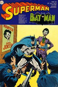 Cover for Superman (Egmont Ehapa, 1966 series) #13/1974