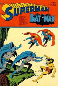 Cover Thumbnail for Superman (Egmont Ehapa, 1966 series) #14/1974