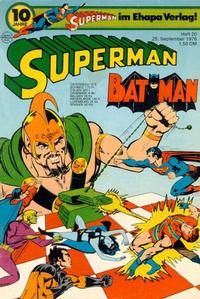 Cover Thumbnail for Superman (Egmont Ehapa, 1966 series) #20/1976